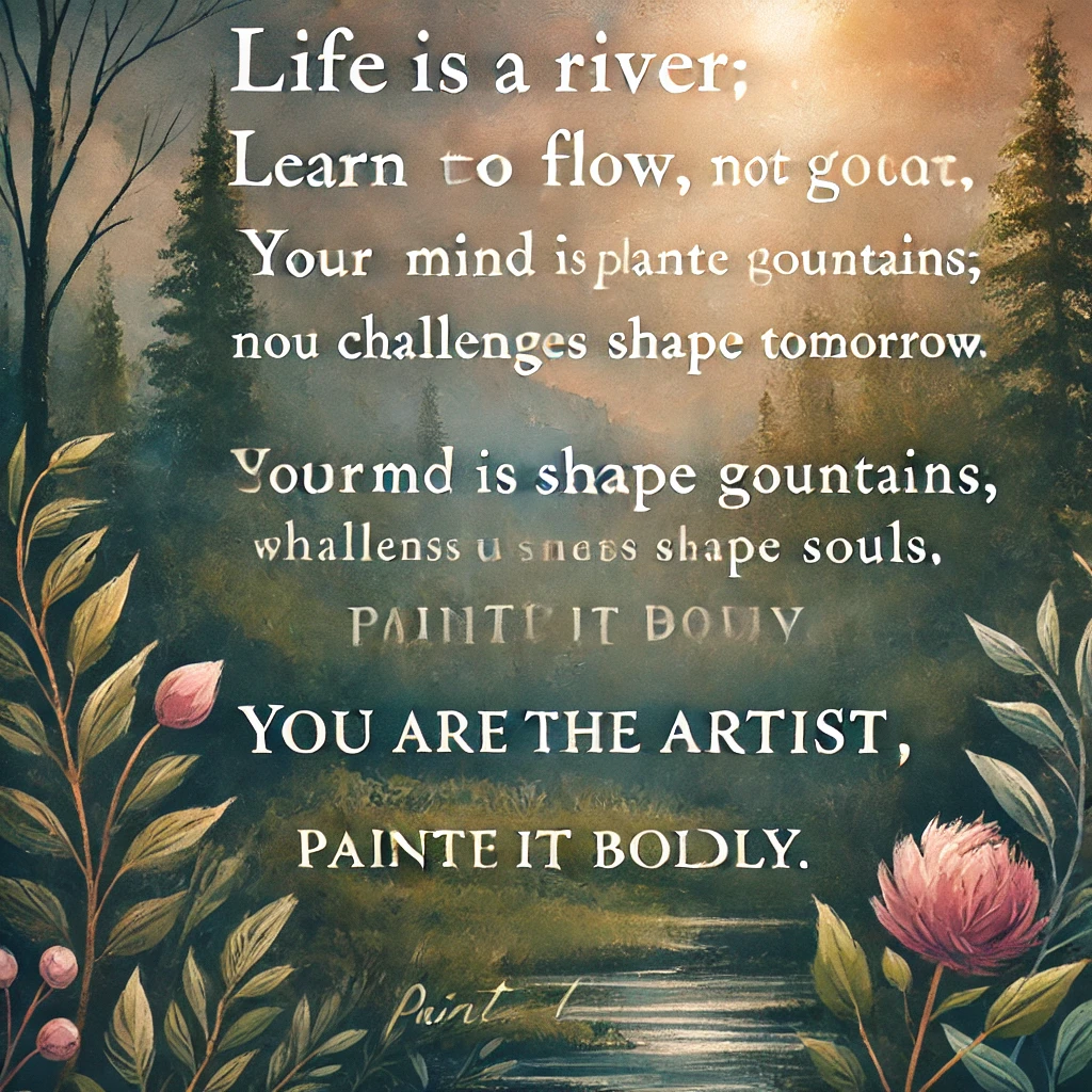 unique life quotes on river